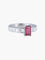 Bague 52 Bague Rubis rectangulaire 58 Facettes 325R140
