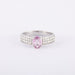 Ring 52 Solitaire Ring Pink Sapphire Diamonds 58 Facettes