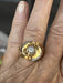 Ring 53 Art Deco Ring Yellow Gold Diamonds 58 Facettes 4599 LOT