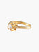 Ring 54 Vintage solitaire diamond ring in yellow gold 58 Facettes