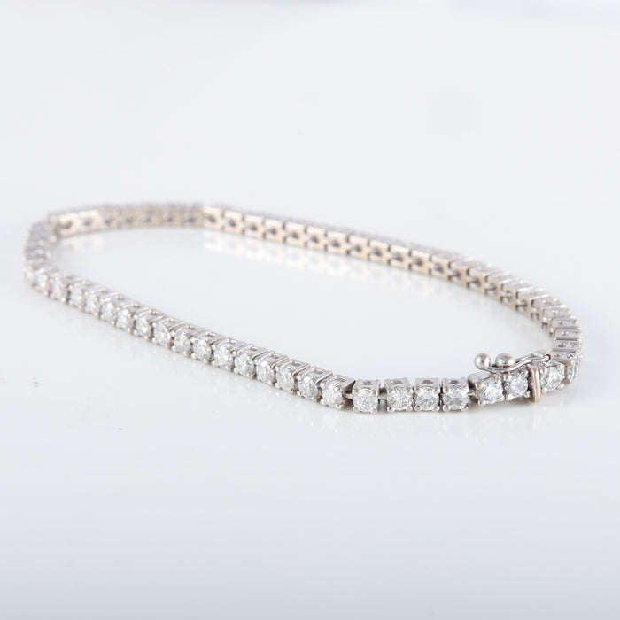 Bracelet Bracelet Rivière Or Blanc Diamants 4cts 58 Facettes 220407