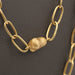 Long necklace with gold nuggets 58 Facettes E358958B