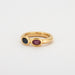 53 Chaumet ring - ruby, sapphire ring 58 Facettes HS4272