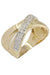 Bague 61 BAGUE ENTRELACÉE DIAMANTS 58 Facettes 052411