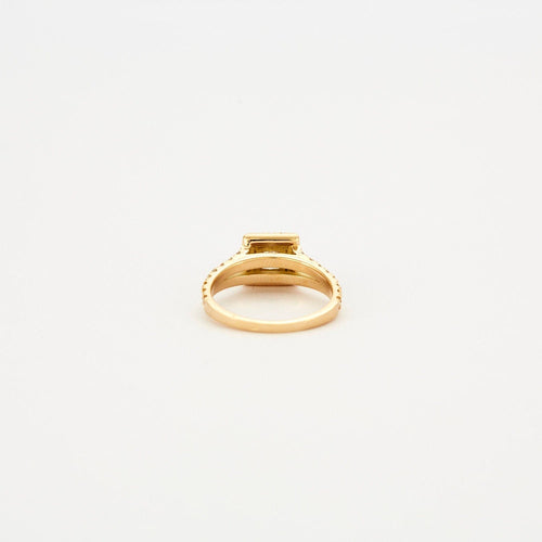 Bague 53 Bague Or jaune Diamants 58 Facettes