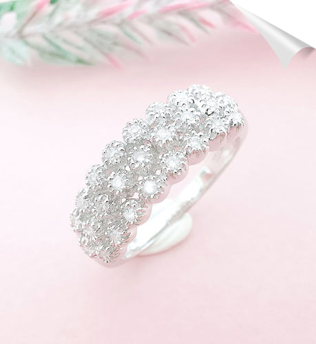 Bague Bague Diamants Or Blanc 58 Facettes AA 1571