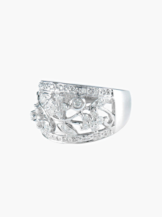 Bague 52 Bague Bandeau Diamants 58 Facettes