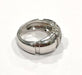 Ring White gold and diamond bangle ring 58 Facettes