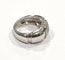 Bague Bague jonc or blanc et diamants 58 Facettes