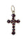 Pendentif CROIX ANCIENNE GRENATS 58 Facettes 069971