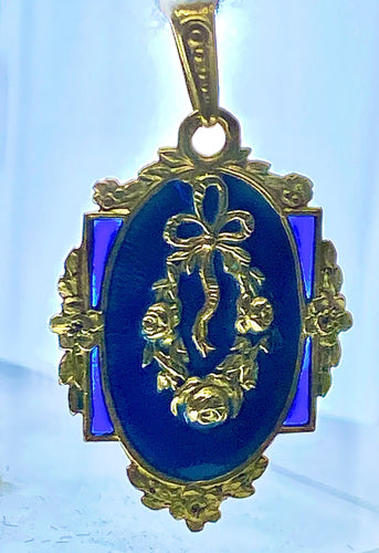 Pendentif Pendentif émail, époque Napoléon III 58 Facettes AB198