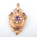 Brooch Brooch/pendant amethyst and diamonds 58 Facettes