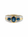 Bague 52 Bague Trilogie Saphirs Diamants 58 Facettes