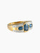 Bague 52 Bague Trilogie Saphirs Diamants 58 Facettes