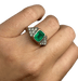 Ring 57 EMERALD AND DIAMOND RING 58 Facettes