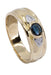 Ring 56 SAPPHIRE AND DIAMOND BANG RING 58 Facettes 061501