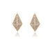 Earrings Geometric Gold and Diamond Earrings 58 Facettes