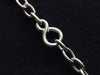 Cable link long necklace, Silver 58 Facettes 598551