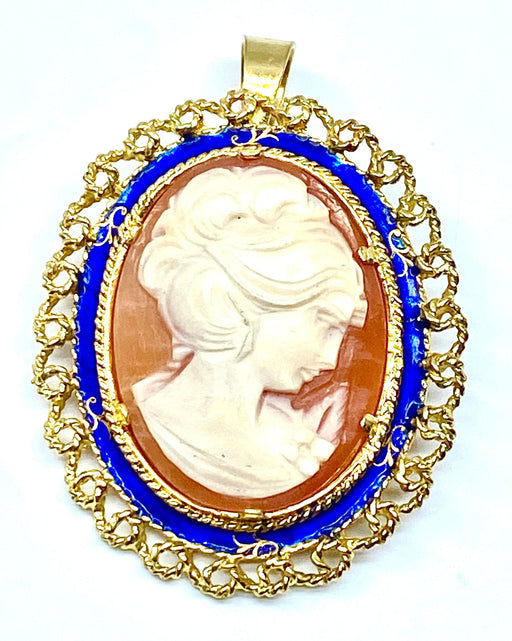 Broche Broche pendentif camée profil de femme 58 Facettes AB197