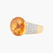 Bague 51 Bague Citrine Diamants 58 Facettes