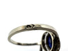 Ring 51 Art Deco ring in white gold, platinum, sapphire & diamonds 58 Facettes 24/10-18