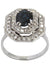 Bague BAGUE SAPHIR ET DIAMANTS STYLE ART-DÉCO 58 Facettes 048041