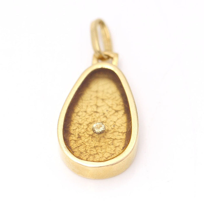 Pendentif Pendentif en or 18 carats avec résine et diamant 58 Facettes E360400B