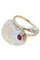 Bague BAGUE DE CRÉATEUR RUBIS ET DIAMANTS 58 Facettes 048131