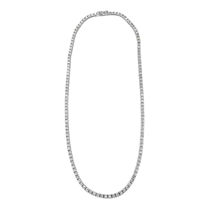 Collier Collier Rivière de Diamants 4.56ct Or Blanc 58 Facettes