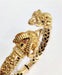 Bracelet Ram heads bracelet in yellow gold, diamonds, sapphires, rubies 58 Facettes TBU