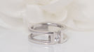 Ring 53.5 White gold and diamond ring 58 Facettes 31821