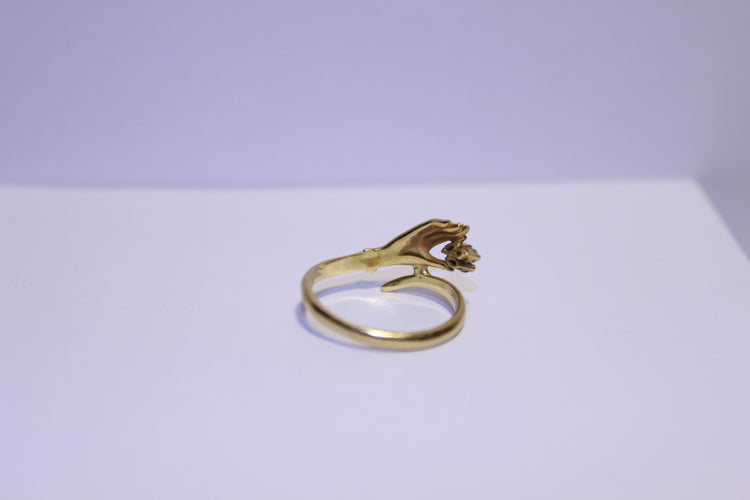 Bague 54 Bague Main Diamants et Emeraudes 58 Facettes