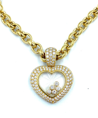 Collier CHOPARD. Collection Happy Diamonds, important collier 58 Facettes