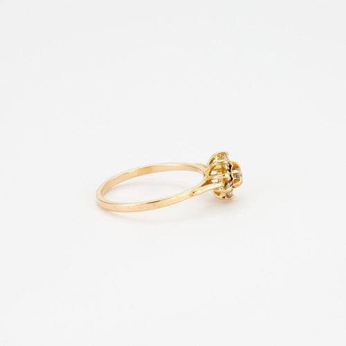 Bague 52 Solitaire en Or jaune, diamants 58 Facettes