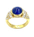 ADLER ring - Yellow gold, sapphire and diamond ring 58 Facettes