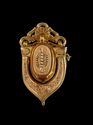 Broche Broche écusson Napoléon III 58 Facettes