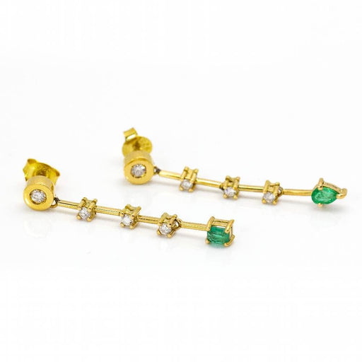 Earrings Colombian earrings in gold and emeralds 58 Facettes D360285JE