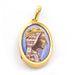 Montserrat Enamel Virgin Medal Pendant in Yellow Gold 58 Facettes D359724LF