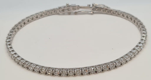 Bracelet Bracelet tennis or blanc diamants 58 Facettes