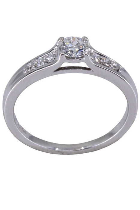 Bague 50 BAGUE SOLITAIRE MODERNE DIAMANTS 58 Facettes 071901