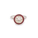 Ring Art Deco Style Ring Diamonds Ruby 58 Facettes BD190