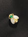 EMERALD AND DIAMOND BEE BROOCH BROOCH 58 Facettes 080431