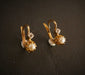 Sleeper Earrings with Fine Pearls and Diamonds 58 Facettes 886865