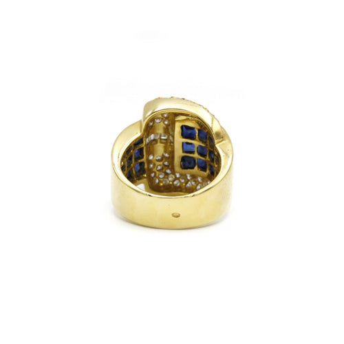Bague 52 Bague - Or, Saphirs & Diamants 58 Facettes 230056R