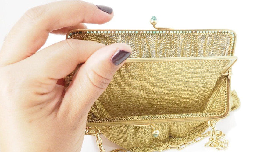 Accessoire Sac Soirée Cotte De Maille Or Jaune 58 Facettes 31814