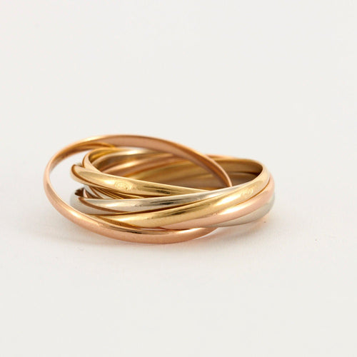 Bague 51.5 CARTIER - Bague Trinity 7 anneaux 58 Facettes EL2-123