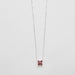 Necklace Necklace White gold Ruby Diamond 58 Facettes