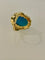 Bague 57 Bague Or Turquoise Perles 58 Facettes 720487