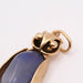 Pendant Gold owl pendant with stone 58 Facettes E357507BL