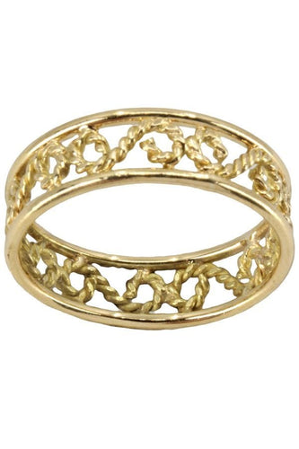 Bague 54 BAGUE MODERNE FILIGRANE 58 Facettes 052251